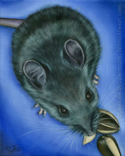 200526 Custom Mouse Portrait oil painting animal wildlife art
