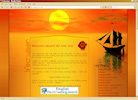 LifeCruiser red sunset at sea custom blog design wordpress theme
