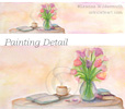 Crystal Craig custom web logo watercolor painting cafe soft pastel