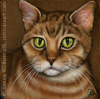 Custom Cat Portrait Morris orange tabby oil painting original traditional realistic fine art
