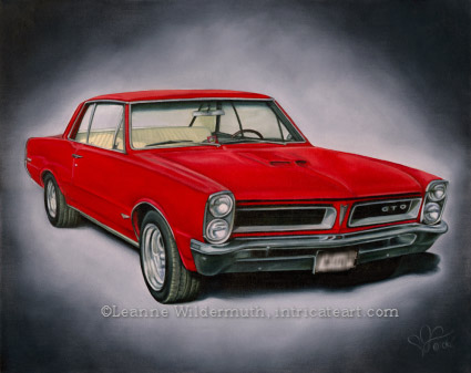 1965 gto custom car painting oil fine art