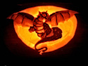 Pumpkin Carving Dragon by Cyndi Jolley