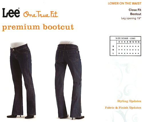 Lee one true fit jeans