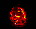 Pumpkin Carving Marilyn by Michael Stricklan