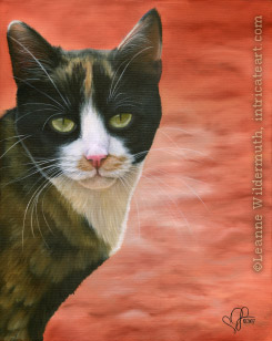 Calico Cat Painting : Kiki