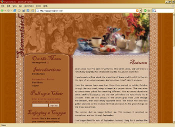 blog design coffee restaurant theme wordpress