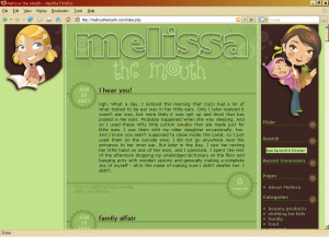 custom blog design brown green chick wordpress' class=