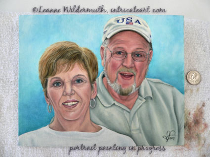 custom portrait mom dad grandparents oil painting fine art realism leanne wildermuth