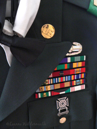 military uniform ball black tie ribbons