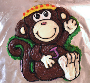 monkey cake chickeymonkey birthday leanne wildermuth