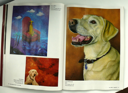 dog world magazine dog art inside july 2008 issue