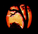 Pumpkin Carving Last Leaves by Leanne Wildermuth' class=